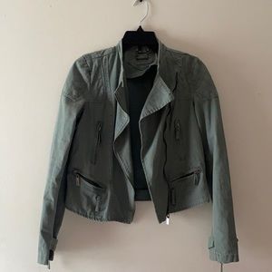 Olive denim jacket